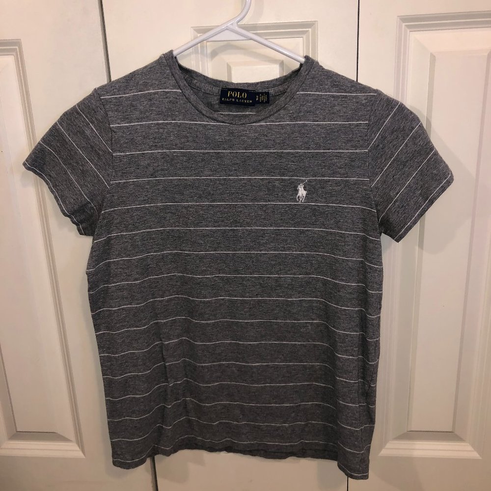 Ralph Lauren Polo Gray Striped Tee